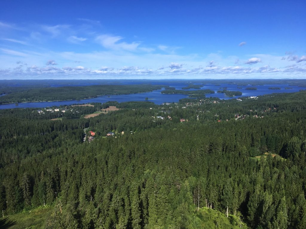 A View from Puijo Tower in Kuopio Finland