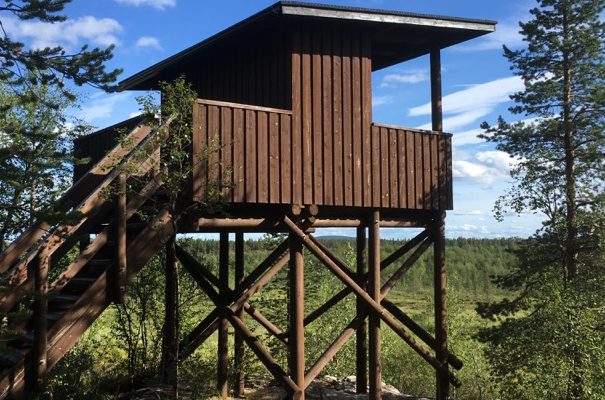 Yrjö Kokko birdwatching tower in Enontekiö Lapland