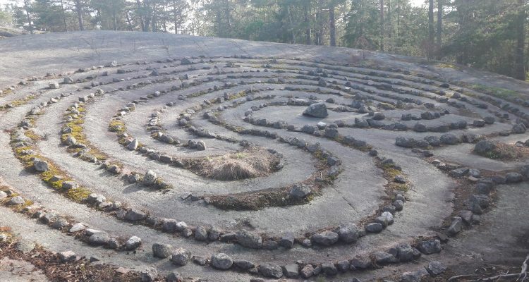 Rock maze in Nauvo, Finland