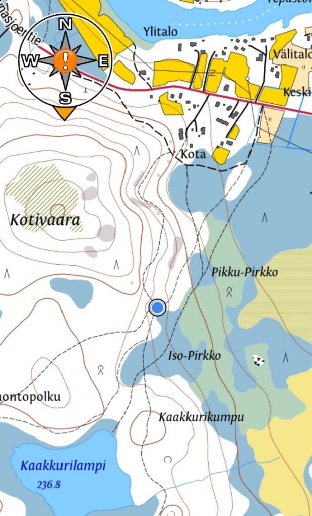 Map of the Tepasto nature trail