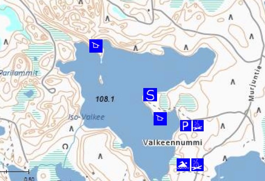 Iso-Valkee map