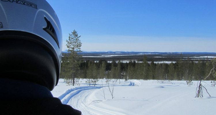 Snowmobiling in Lapland