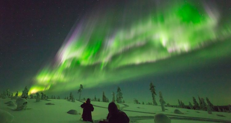 Northern Lights aurora borealis Finland Suomi