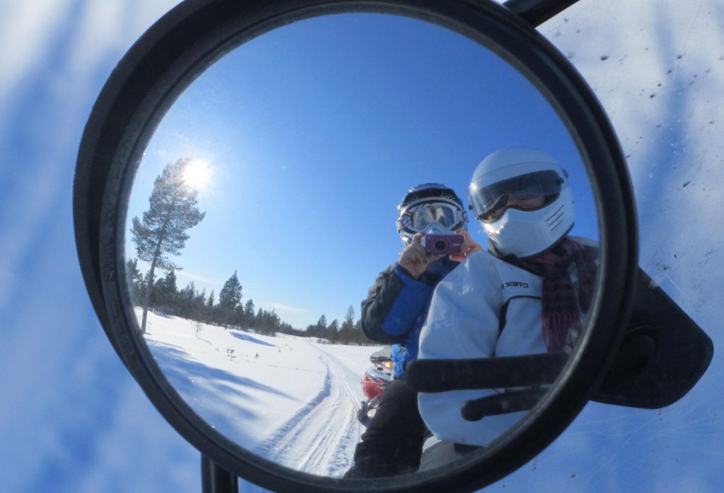 Snowmobiling in Finnish Lapland