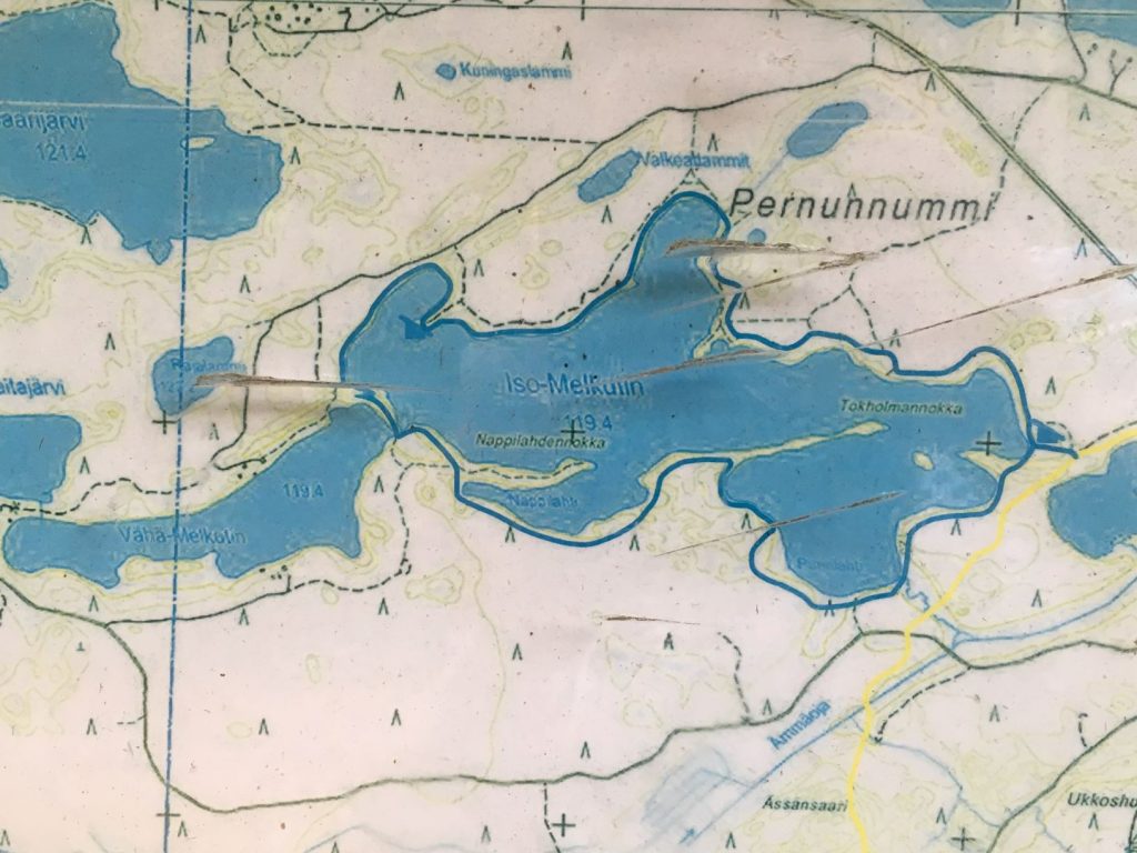 Map of Melkuttimet