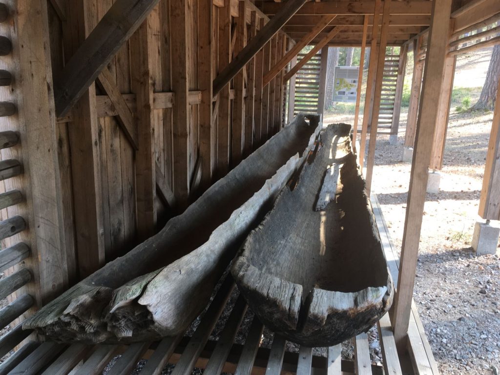 Saari Folk Park canoes