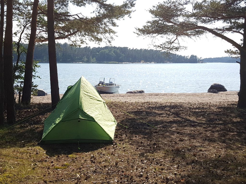 Camping on Stora Fagerö