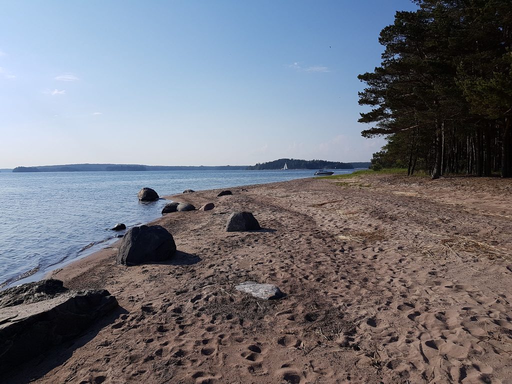 Sand beach on Stora Fagerö