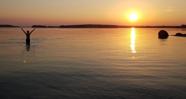 Sunset on Stora Fagerö