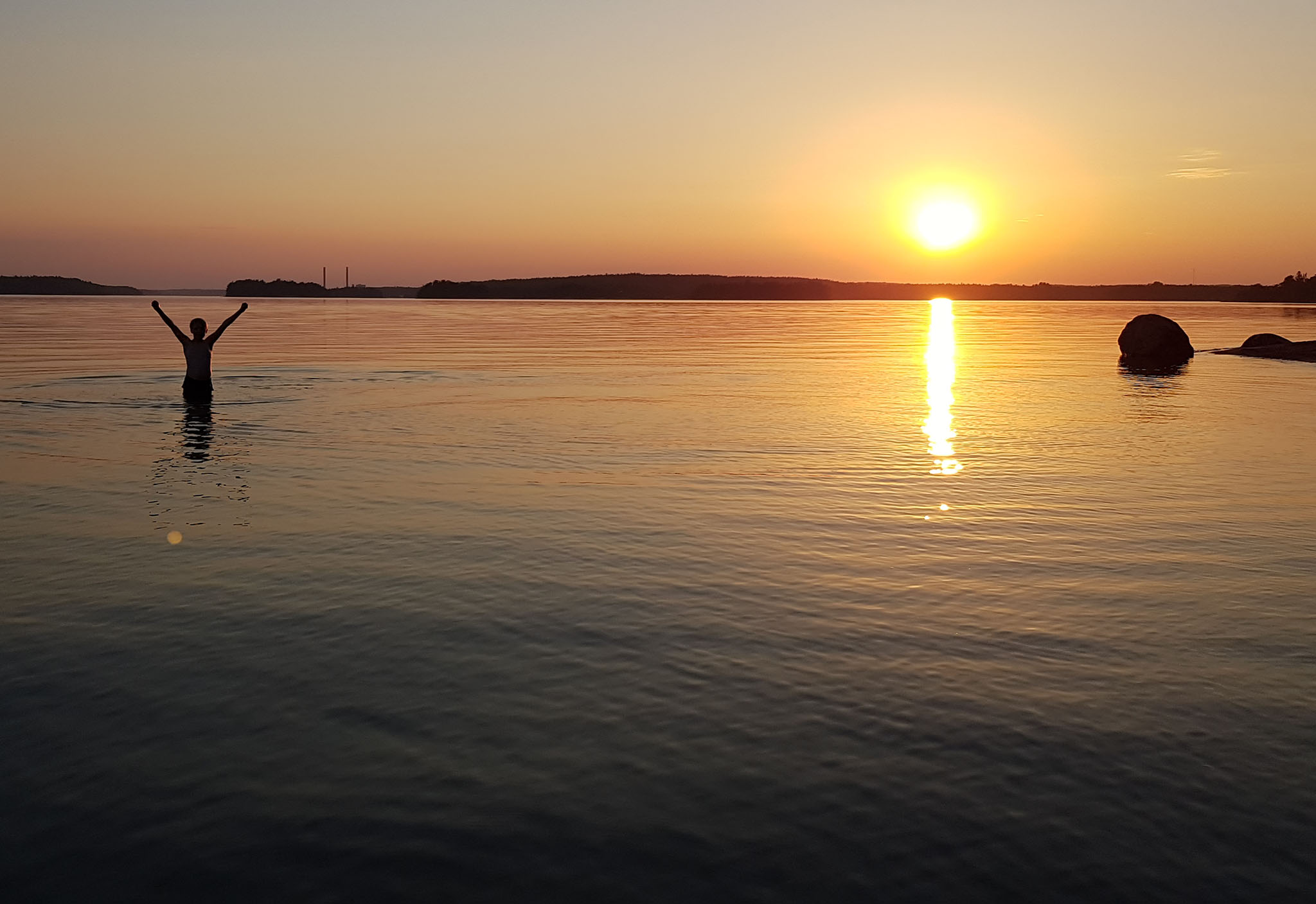 Sunset on Stora Fagerö