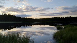 Liesjärvi Kaksvetinen evening sky