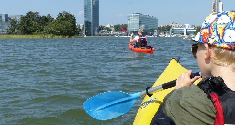 Kayaks in Keilaniemi