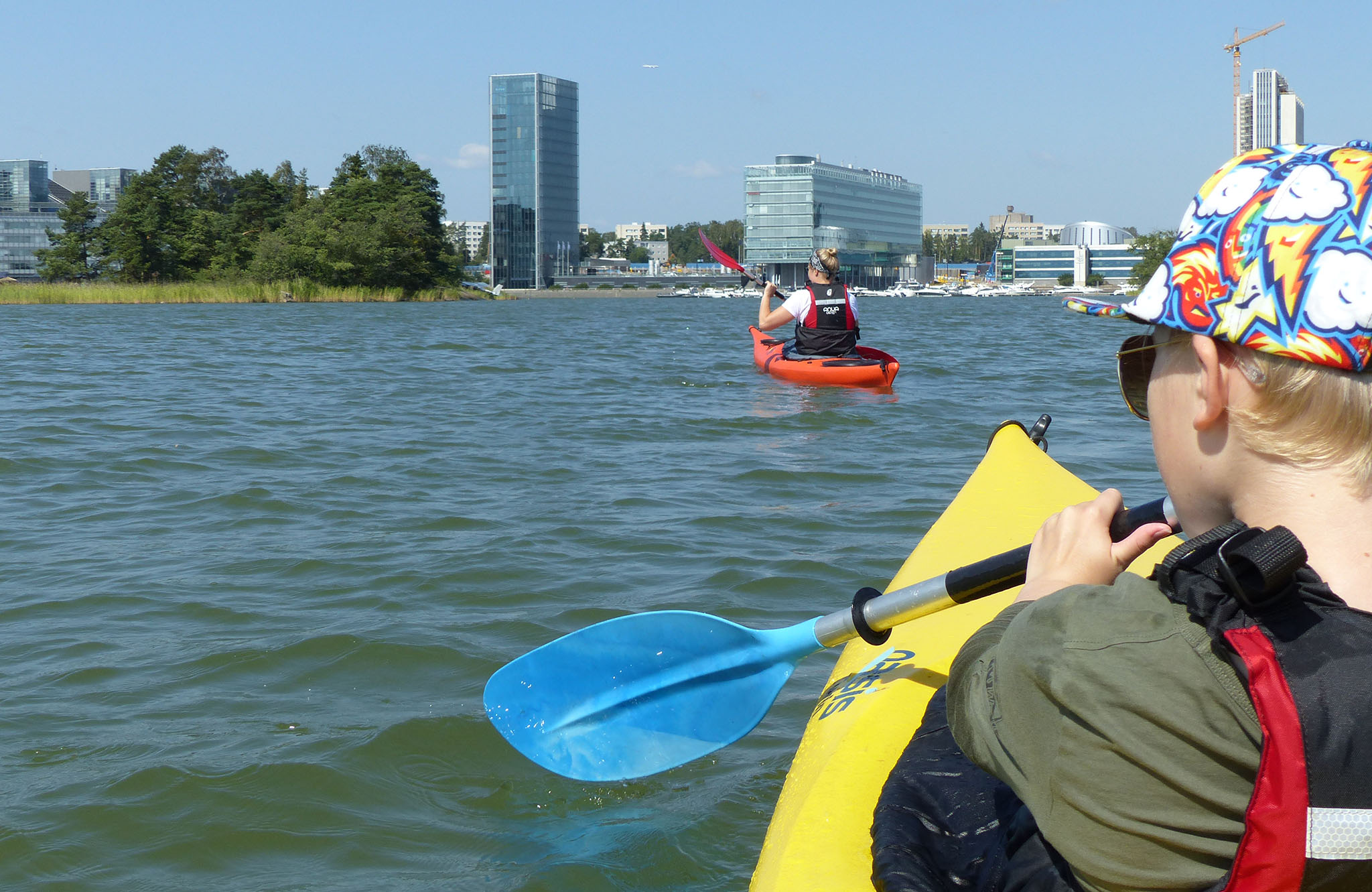 Kayaks in Keilaniemi