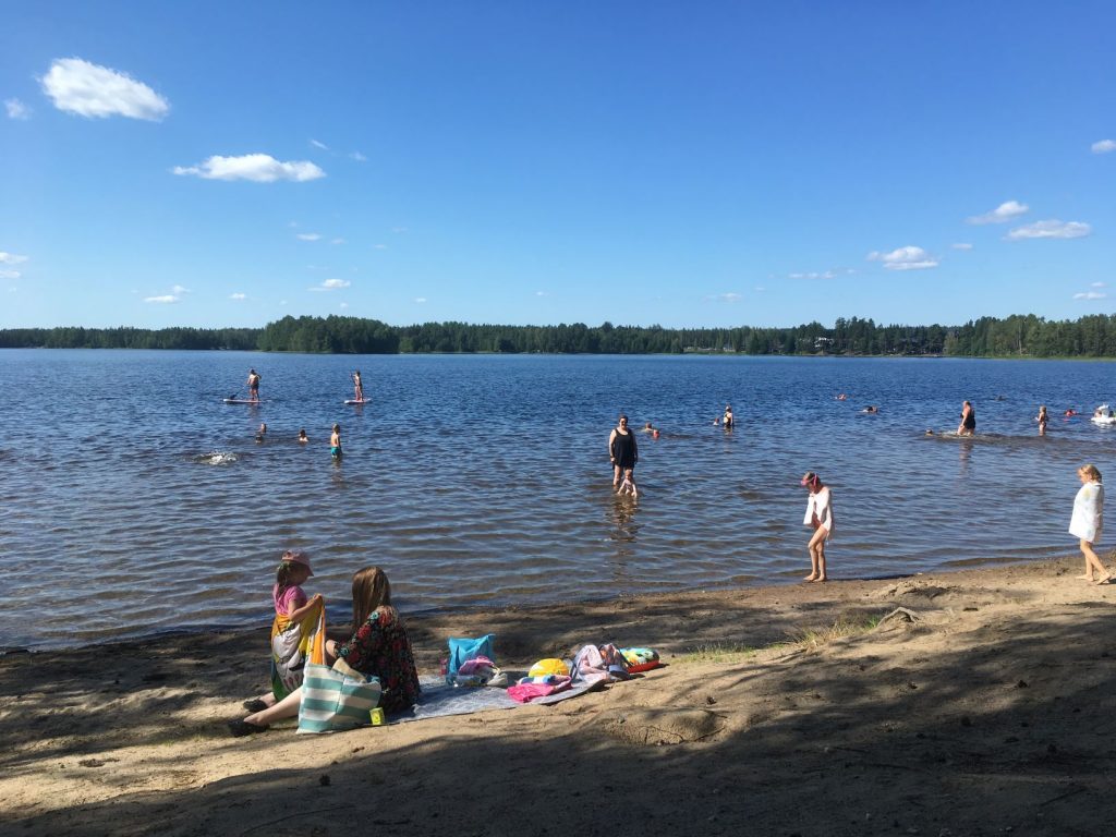 Ruostejärvi beach