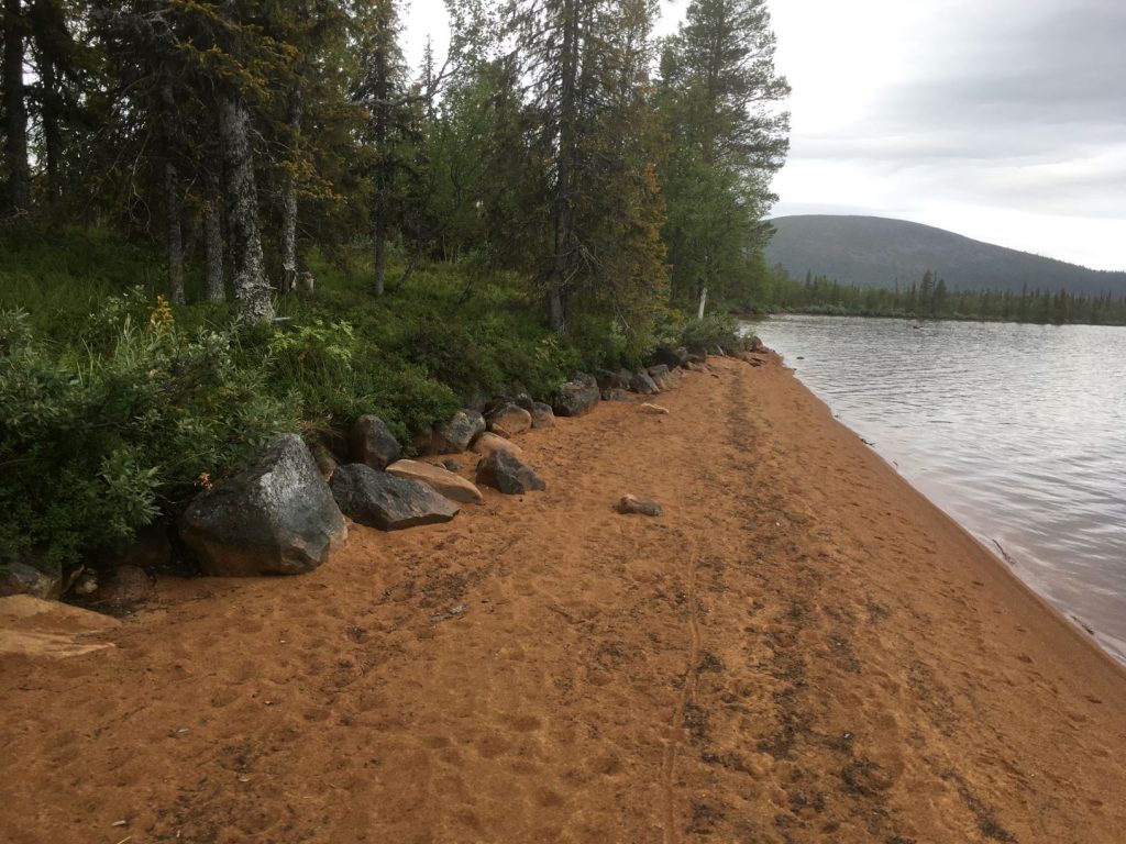 Punainenhiekka Pallasjärvi beach