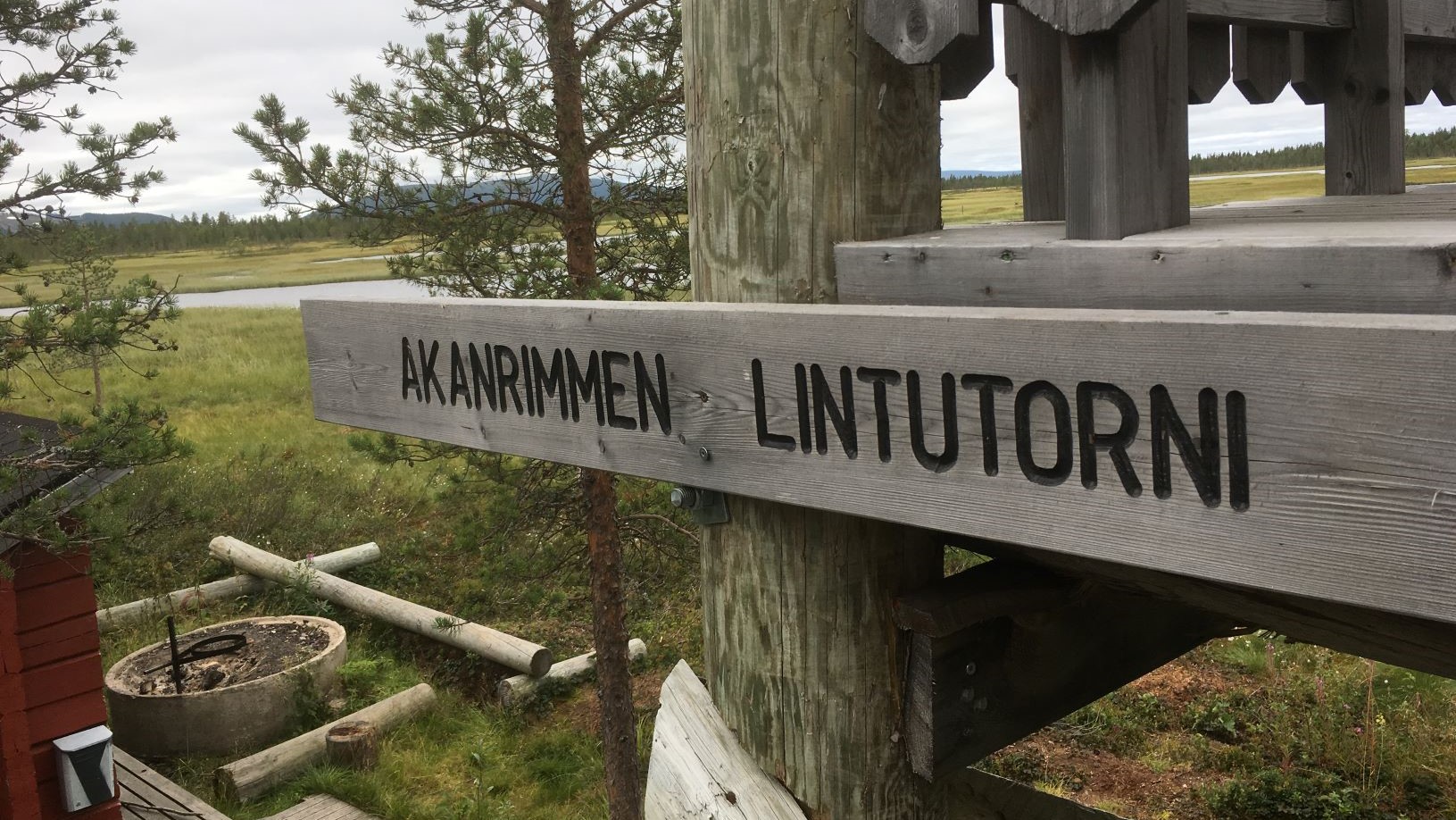 Akanrimpi bird watching tower in Kittilä