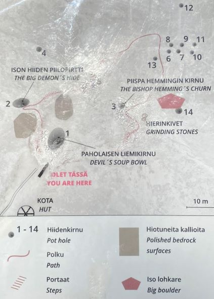 Map of Sukulanrakka giants kettles