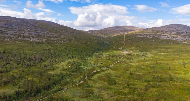 View toward Taivaskero