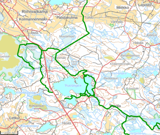 Ruostejärvi map