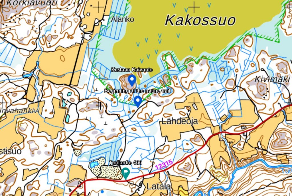 Map to Kustaan kaivanto