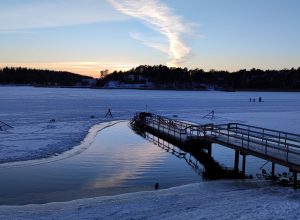 Ice swimming in Turku Finland 1