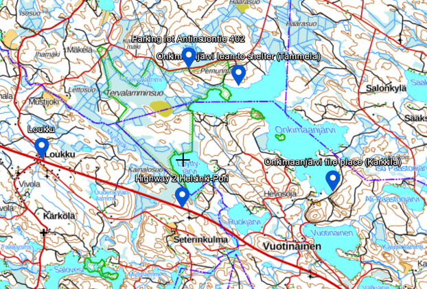 Onkimaanjärvi map