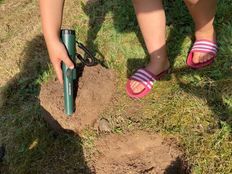 Metal detecting pointer