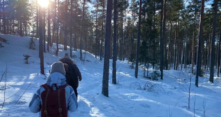 Exploring Hiekkahelmi trail in Paimio