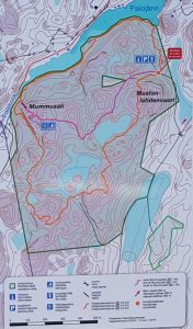 Palakoski recreation area map routes Mummusali Palojärvi Mustanlahdenvuori