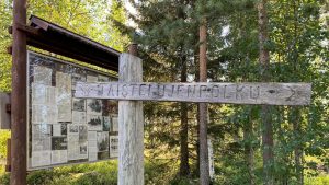 Lapland War memorial and Ylimaa battle trail in Ranua