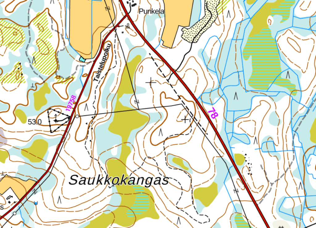 Map of Taistelujen polku in Ranua