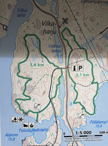 Map of Vilkaharju