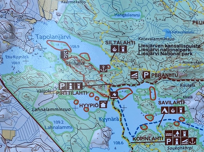 Map of Liesjärvi