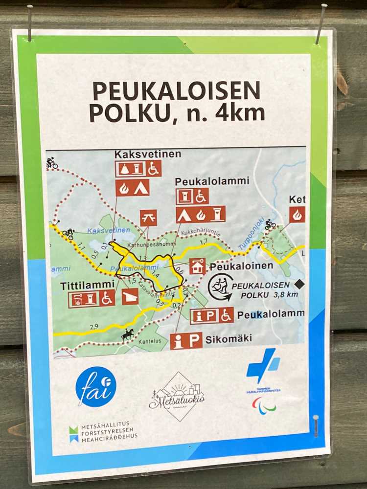 Peukaloinen trail map