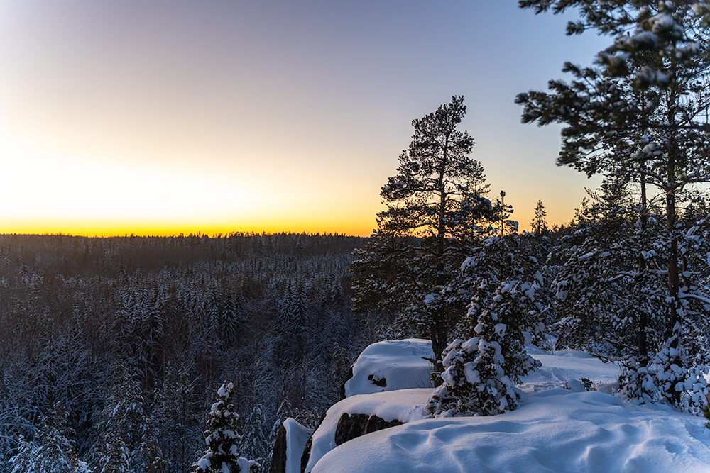 Sunset in the Meiko area.