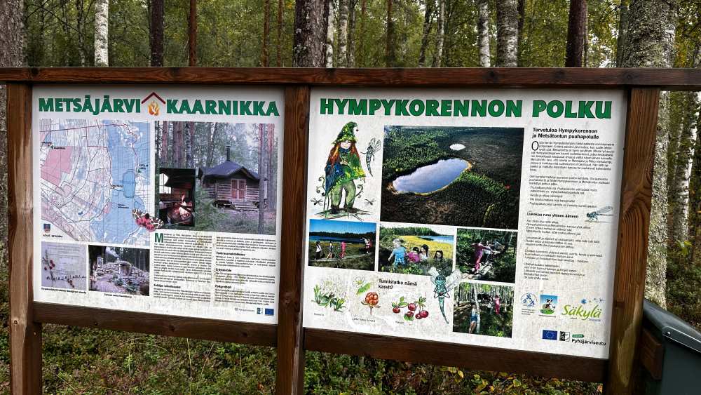 Metsäjärvi information board